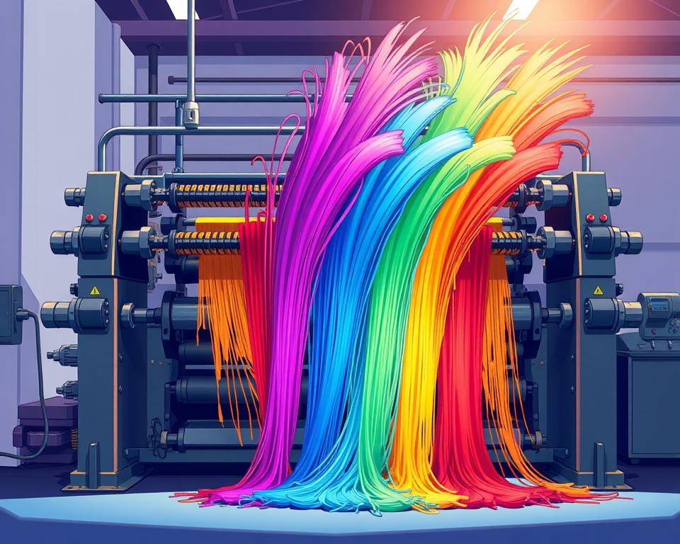 Fiber coloring machine